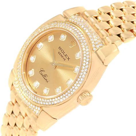 rolex bellini womans yelllow gold